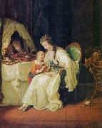 Johann Heinrich Wilhelm Tischbein Familienszene Sweden oil painting artist